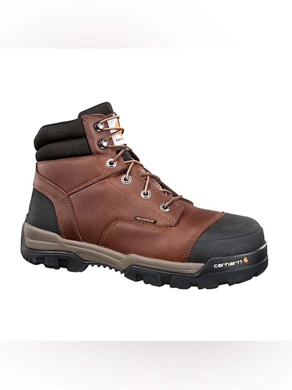 Carhartt Ground Force Men's Composite Toe Waterproof Brown Boots Size 12